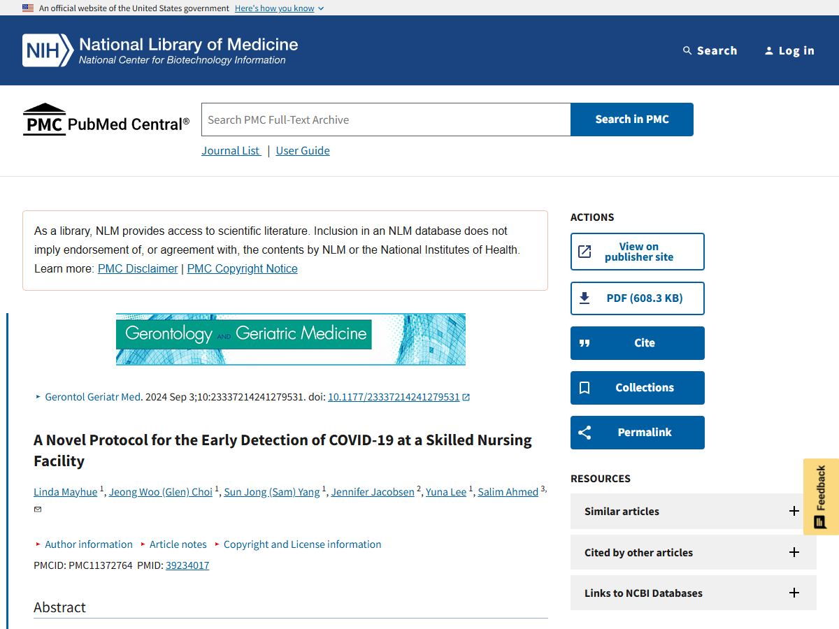 The COVID-19 protocol paper