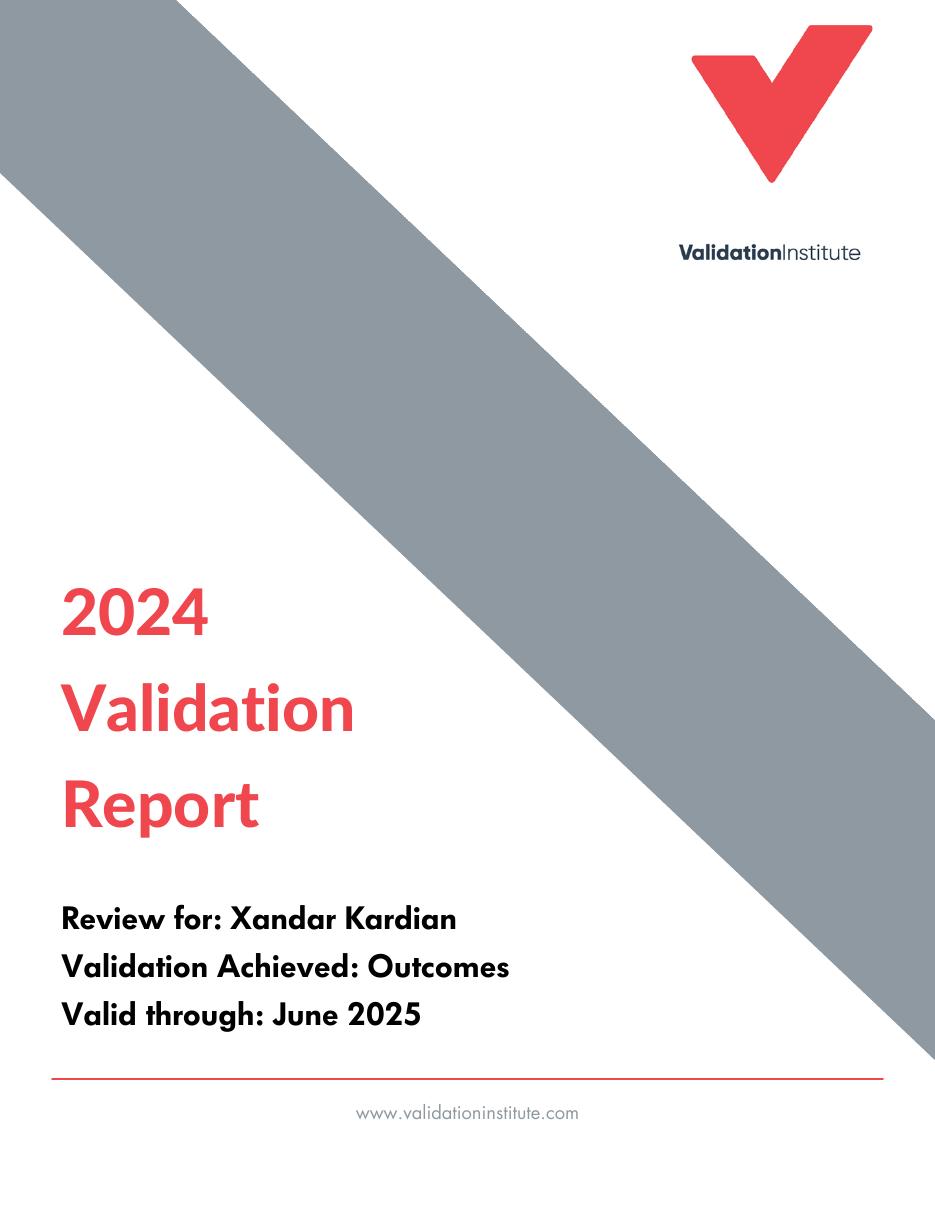 Validation Report, 2024