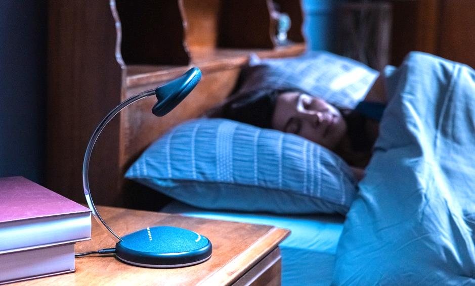 The XK300-H on a bedside table